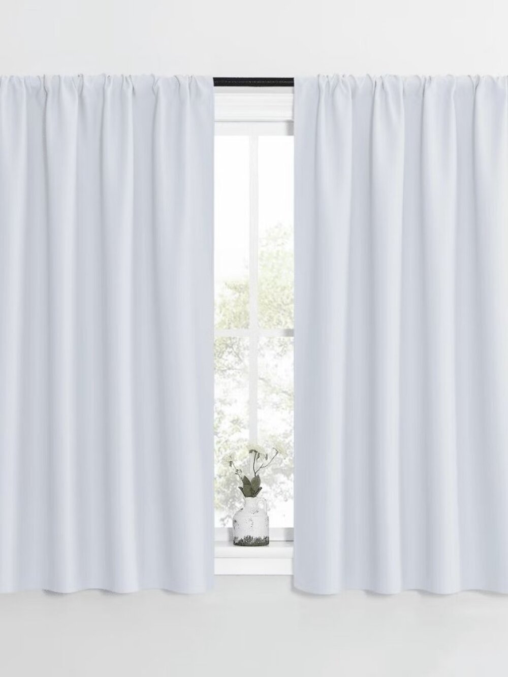 NICETOWN Rod Pocket Thermal Insulated Drapes 2 Panels 42"x54" Grayish White